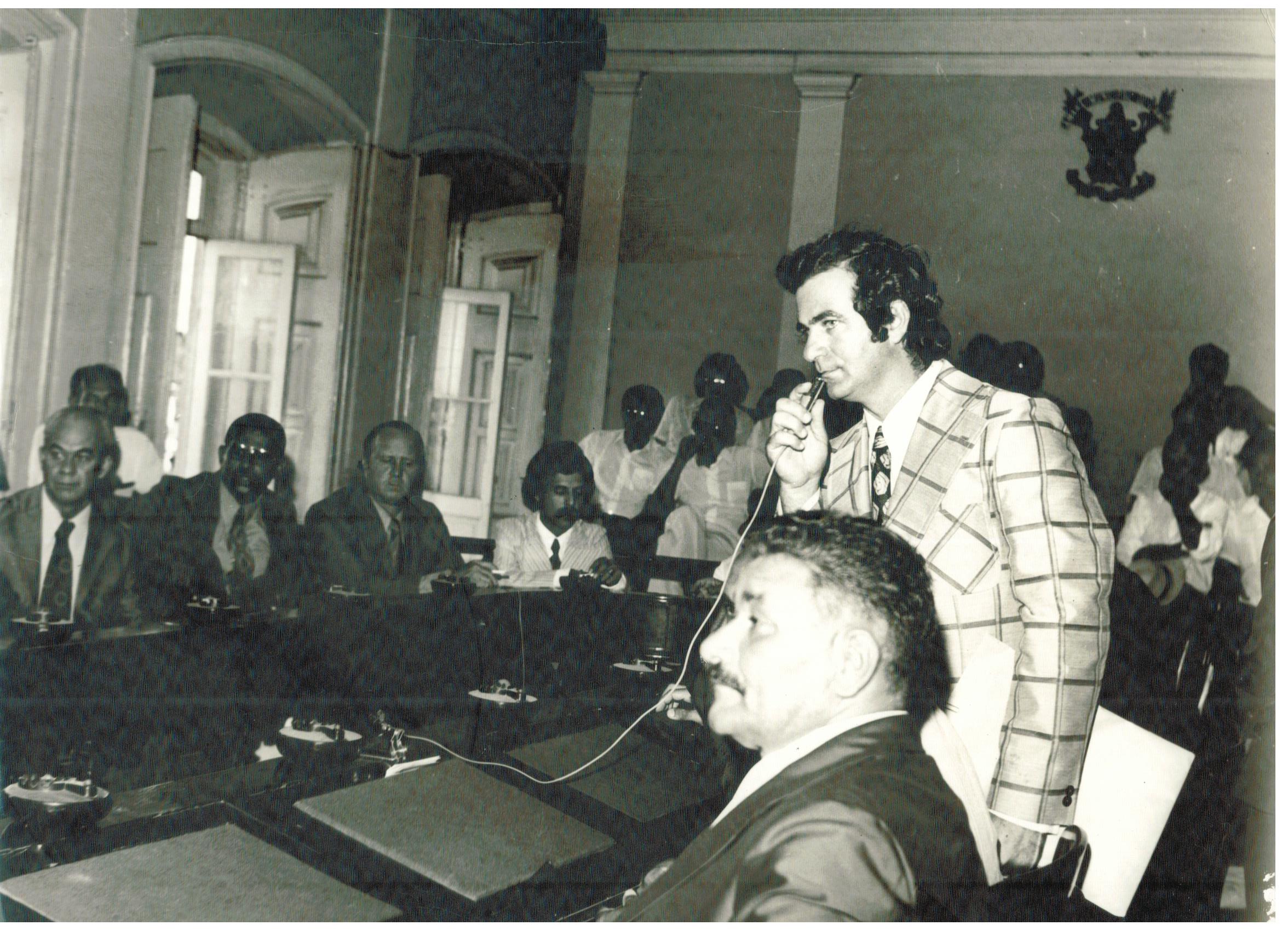 Palavra do Ver. Said Tanus José,ao lado Ver. José Ferreira Santana - Zé da Fazenda